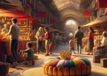 Llevan rosca de Reyes a El Parián