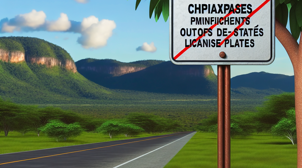 Nuevas multas por tener placas de otros estados en Chiapas