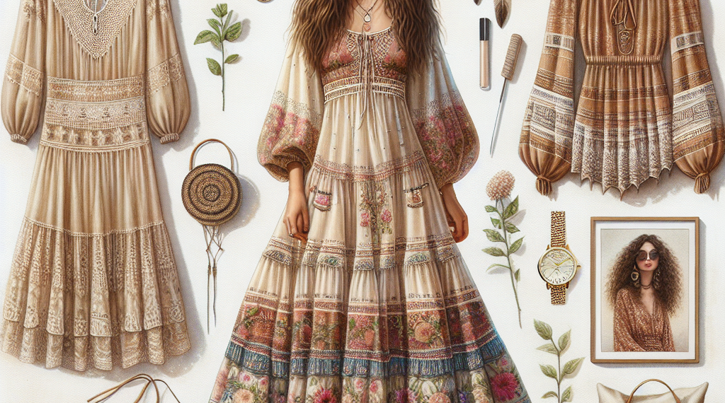 Cómo son los vestidos boho en tendencia para llevar en Primavera-Verano 2025 según las pasarelas