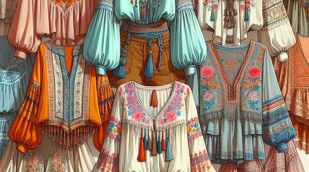 Así se llevan las blusas boho en tendencia en Primavera-Verano 2025, según las pasarelas