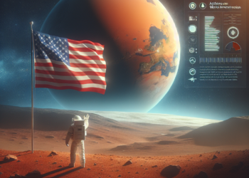 Trump proclama que astronautas harán ondear la bandera de Estados Unidos en Marte