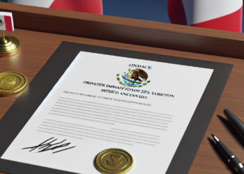 Donald Trump firma orden ejecutiva para imponer aranceles del 25% a México y Canadá