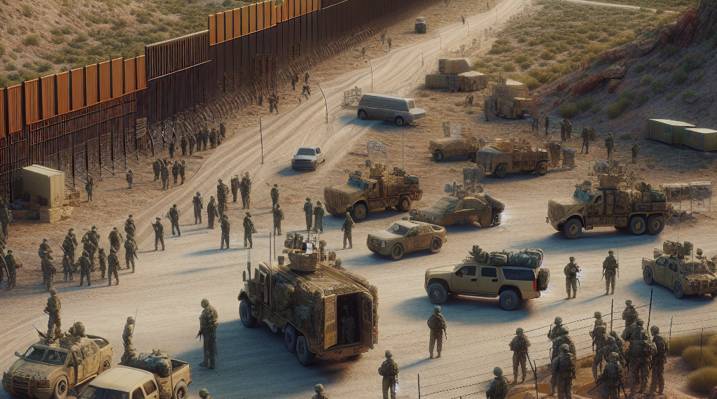 Envía EU a 1,500 elementos de su Ejército a la frontera con México