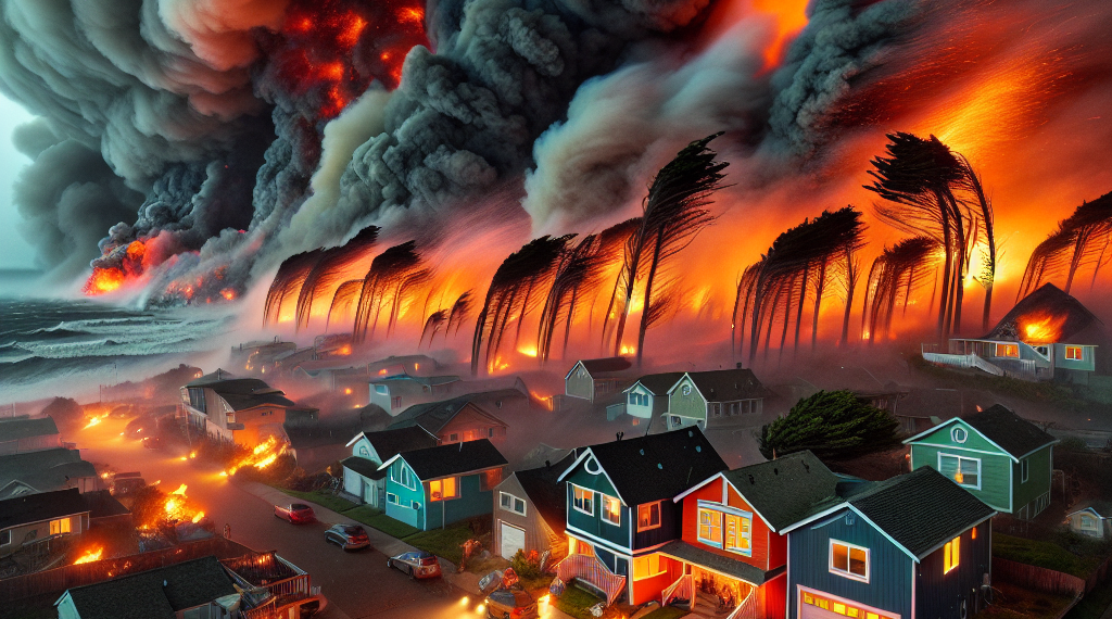 Fuertes vientos y un incendio obligan a evacuar Pacific Palisades, una de las zonas más exclusivas de Los Ángeles