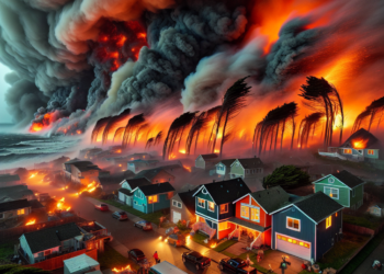 Fuertes vientos y un incendio obligan a evacuar Pacific Palisades, una de las zonas más exclusivas de Los Ángeles