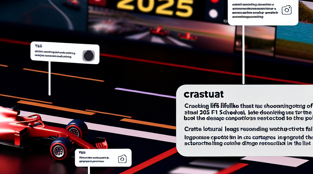 El calendario de la F1 en 2025