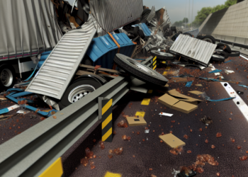 Tráileres quedan destrozados tras chocar en el Arco Norte