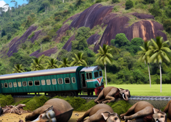 Mueren al menos 6 elefantes luego de que un tren chocara con una manada en Sri Lanka, dice la Policía