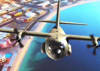 Avión militar estadounidense sobrevuela el área de Los Cabos