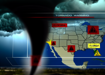 El NWS emite una alerta de tornado para estos cinco estados de USA: Florida, en riesgo