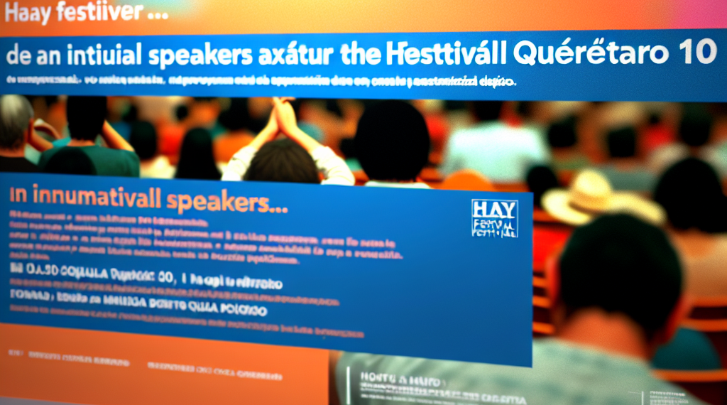 Adelantan fechas, temática y primeros invitados rumbo a la edición 10 del Hay Festival Querétaro