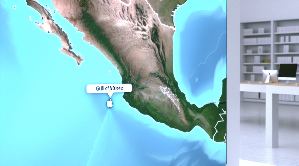 Apple también cambia el nombre del Golfo de México a Golfo de América