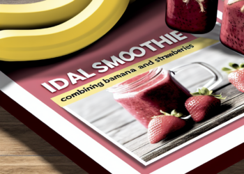 El licuado de proteína perfecto: mezcla plátano y fresas