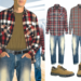 Camisas de cuadros tendencia para llevar en looks casual a los 50 años