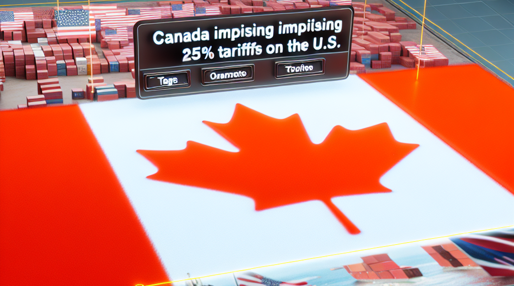 Canadá impone aranceles del 25% en represalia por medidas "injustificadas" de Estados Unidos
