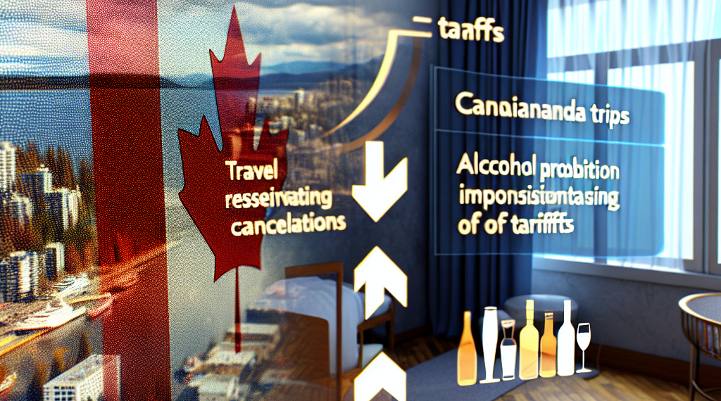 Los canadienses cancelan viajes y prohíben el alcohol estadounidense tras aranceles de Trump