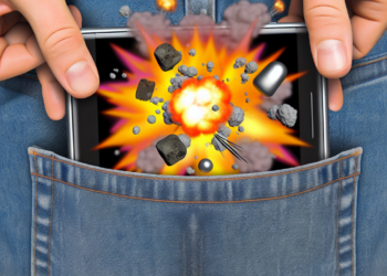 Imagen Le explota el celular en el trasero mientras hacía fila para pagar (+Video)