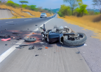 Graban accidente de motociclista en la autopista México-Cuernavaca (Video)