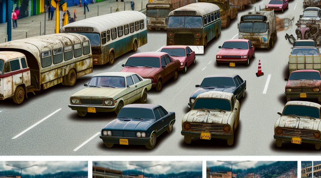 Se rezaga Colombia en renovación de parque automotor