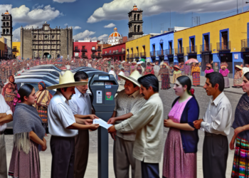 Comercios del centro en Puebla piden extender parquímetros a otras zonas