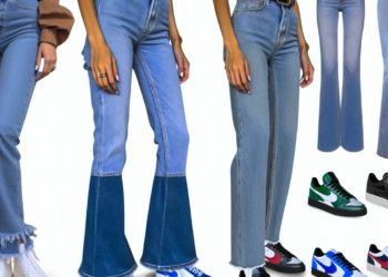 Cómo llevar tenis con tacón y jeans acampanados en Primavera-Verano 2025