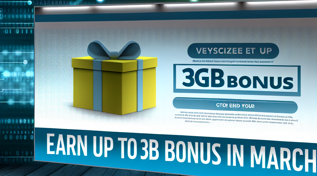 Cómo obtener un bono de hasta 3GB de internet en marzo
