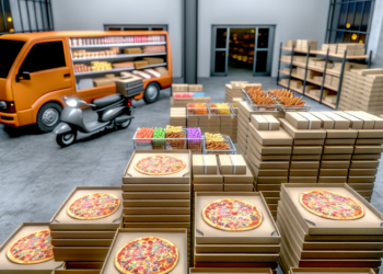 delivery entregará al menos 100,000 pizzas y 50,000 hamburguesas