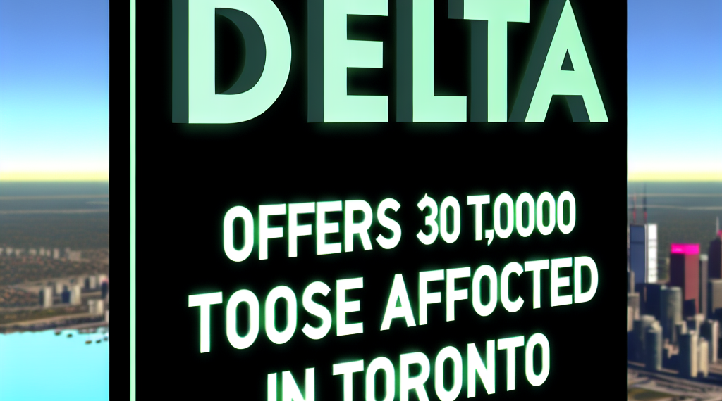 Delta ofrece 30 mil dólares a pasajeros del avión que se estrelló en Toronto