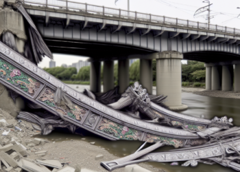 Colapso de un puente en construcción, en Corea del Sur, provoca la muerte de cuatro trabajadores