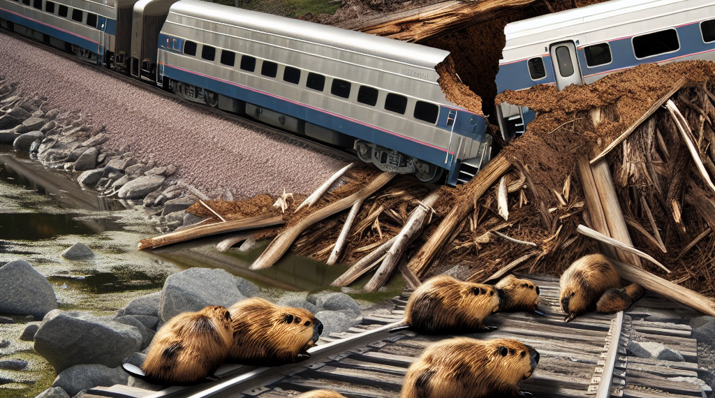 Descarrilamiento de tren en Maine fue provocado por dique de castores