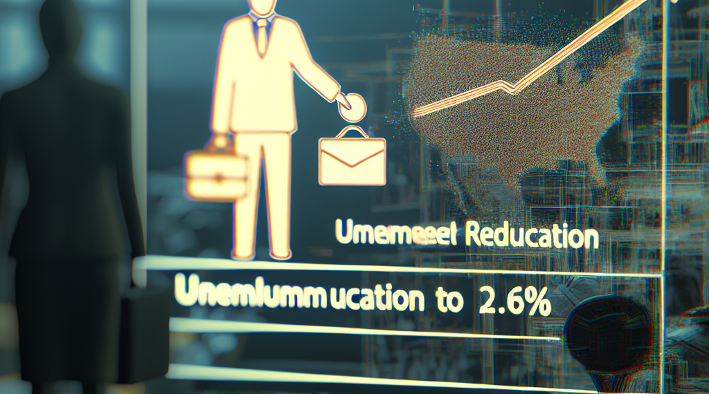 Tasa de desempleo baja al 2.6% en último trimestre de 2024