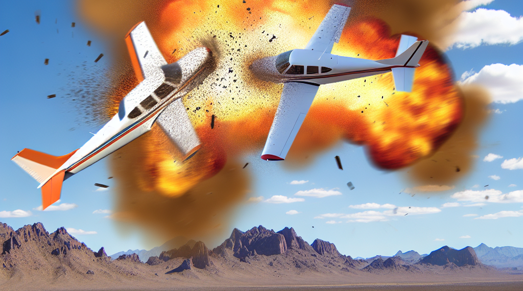 Mueren dos al chocar avionetas en Arizona