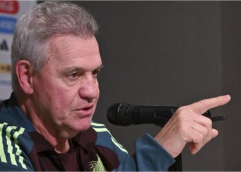 Javier Aguirre durante una conferencia de prensa. FOTO: IMAGO7