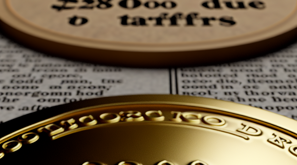 El oro cosecha un nuevo máximo histórico en los 2,800 dólares alimentado por los aranceles de Trump