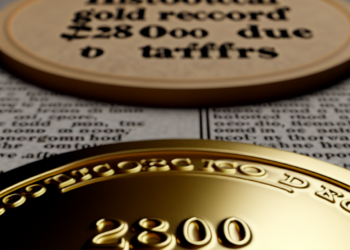 El oro cosecha un nuevo máximo histórico en los 2,800 dólares alimentado por los aranceles de Trump