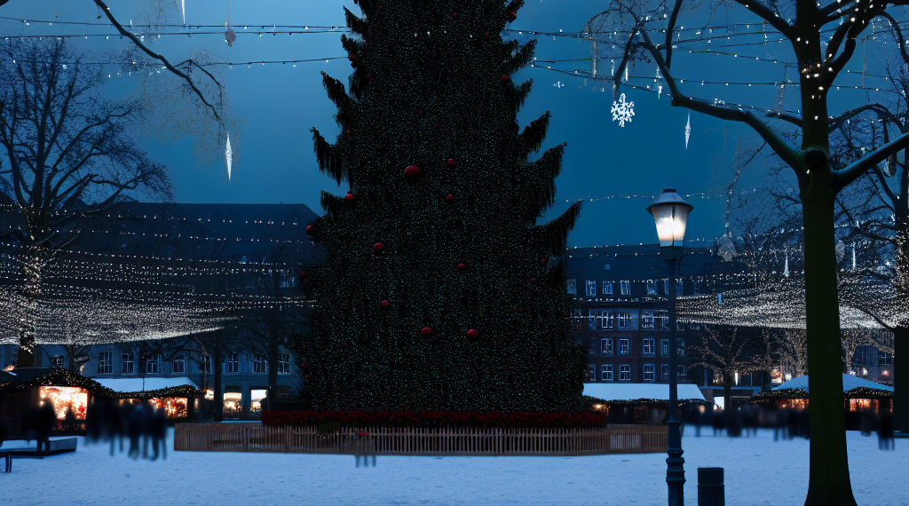 El árbol de Navidad más alto de Alemania