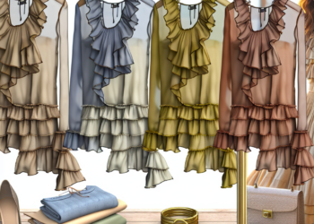 Bonitas blusas de volantes que llevarás en primavera para salvar tus looks