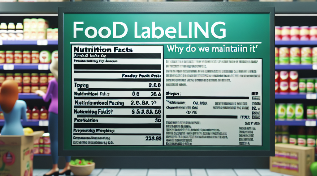 Etiquetado de alimentos; ¿y si ya lo dejamos así?