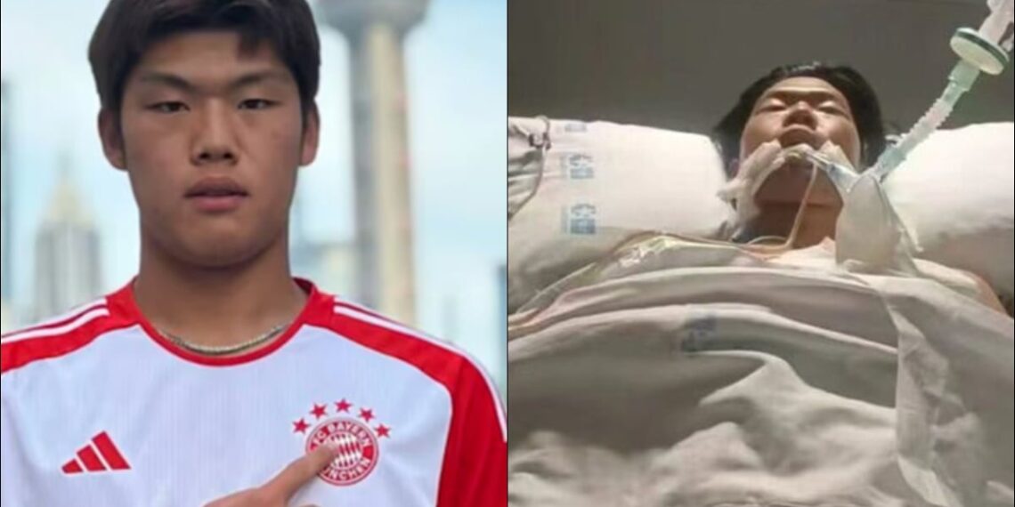 Guo Jiaxuan entrenó con las fuerzas básicas del Bayern Múnich antes de sufrir la muerte cerebral / Foto: Especiales