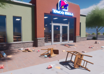 Guardia de Taco Bell dio tremendo cachetadón a clienta 🎦