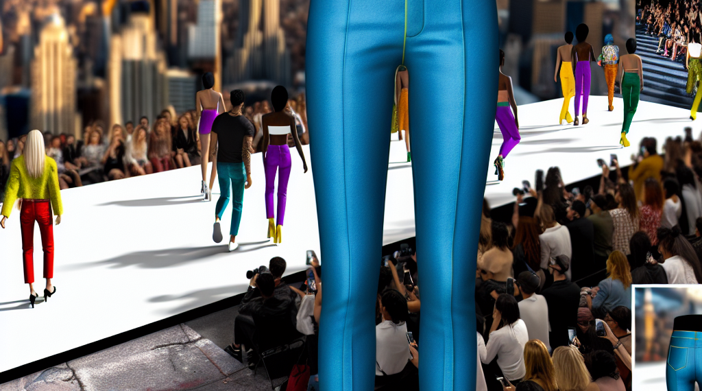 Cómo llevar jeans coloridos en febrero 2025 según el street style de New York Fashion Week
