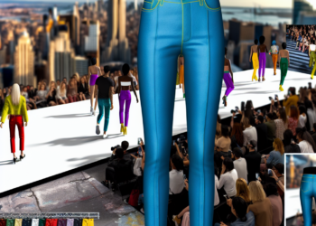 Cómo llevar jeans coloridos en febrero 2025 según el street style de New York Fashion Week