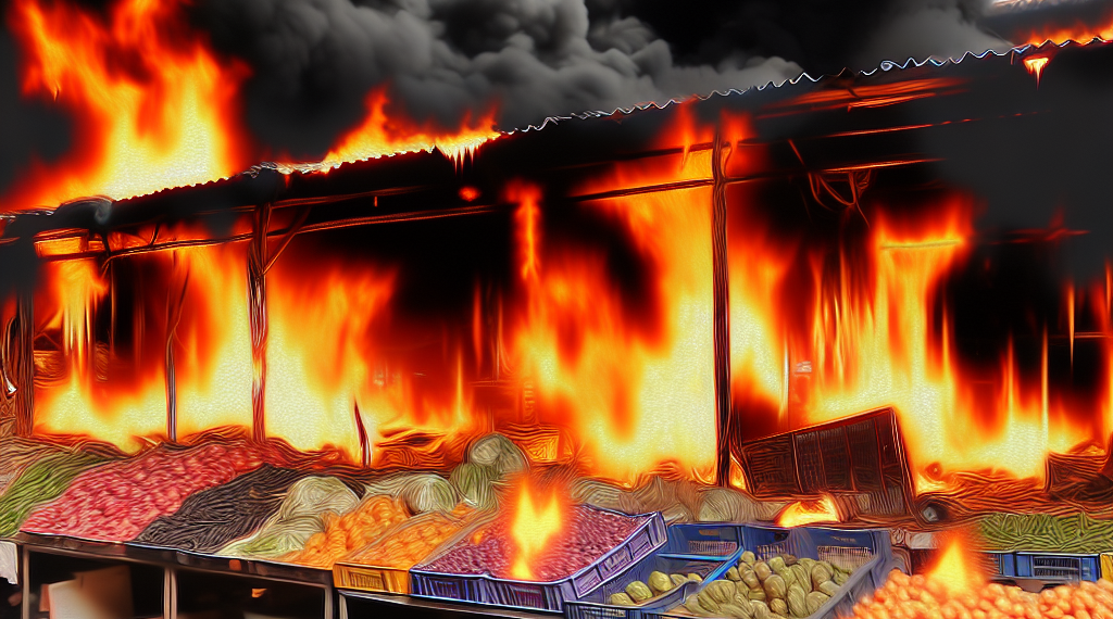 Fuerte incendio en la Central de Abasto de CDMX; reportan 70 locales afectados (Videos)