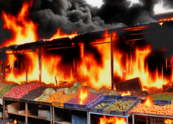 Fuerte incendio en la Central de Abasto de CDMX; reportan 70 locales afectados (Videos)