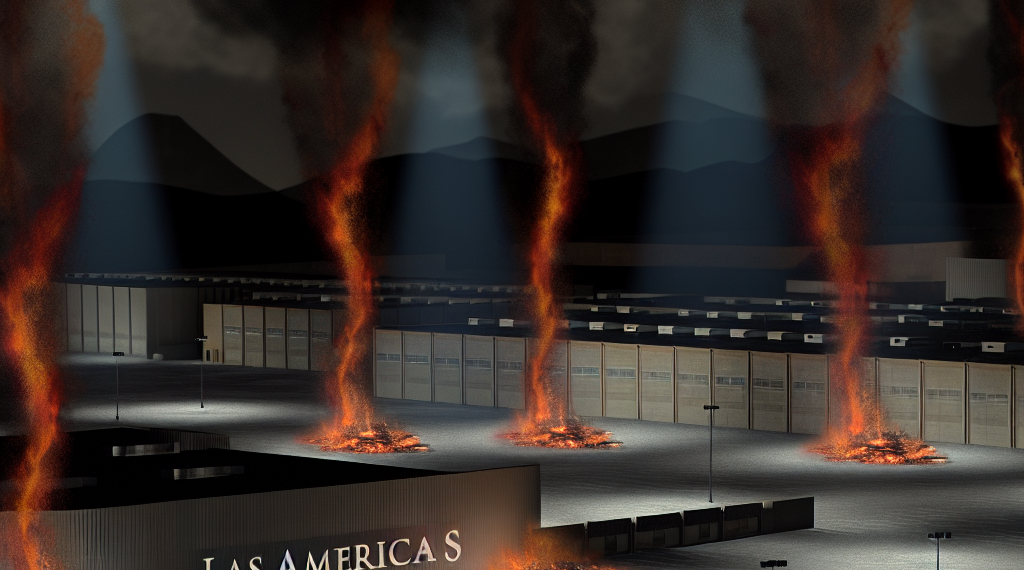 Se incendia Parque Industrial Las Américas en Apodaca