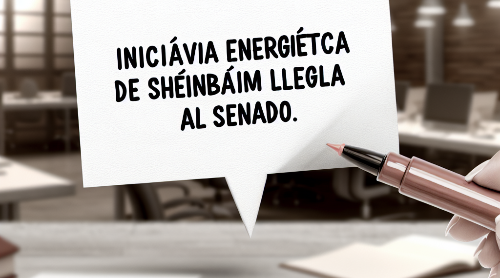 La Cámara de Senadores recibió formalmente iniciativa de Sheinbaum en materia energética