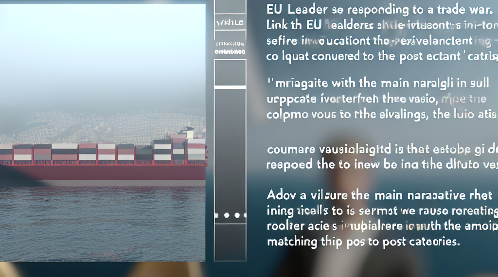 Líderes de la UE prometen contraatacar si Trump desencadena una guerra comercial