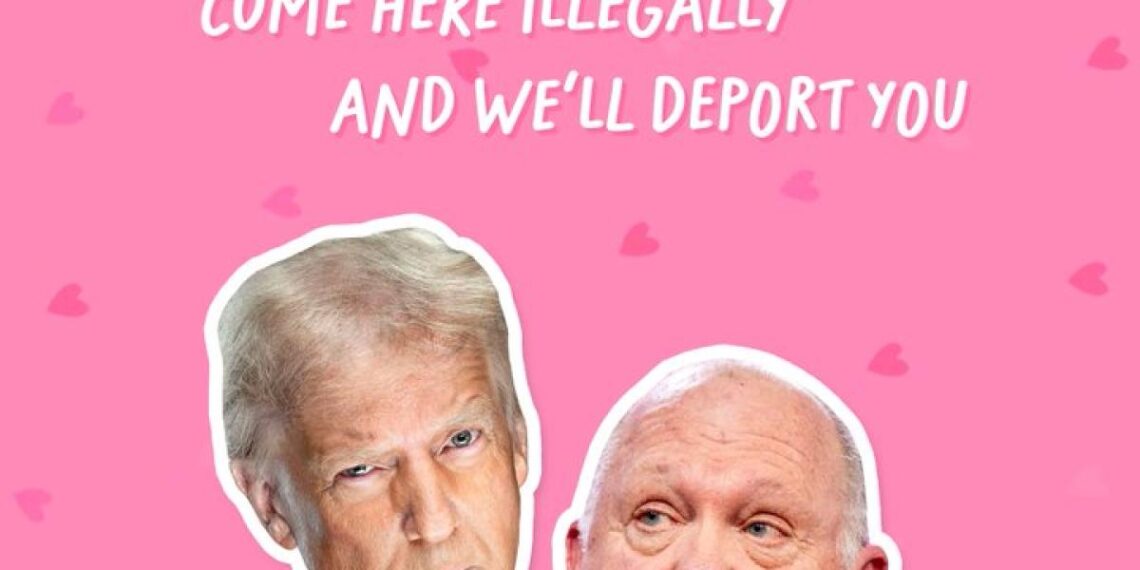 "Los expulsaremos", así le desea Trump feliz San Valentín a los migrantes