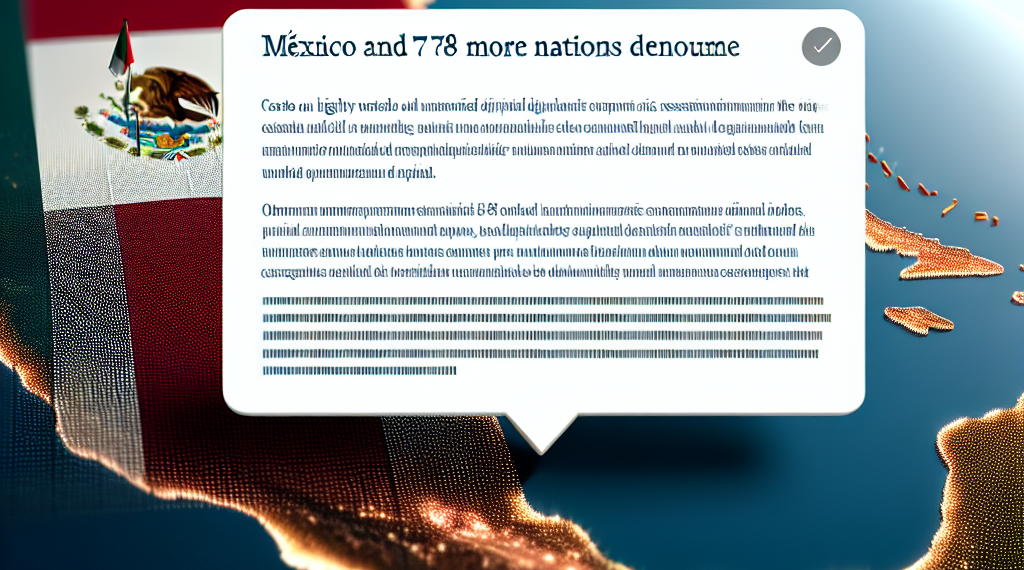 Denuncian México y 78 países más