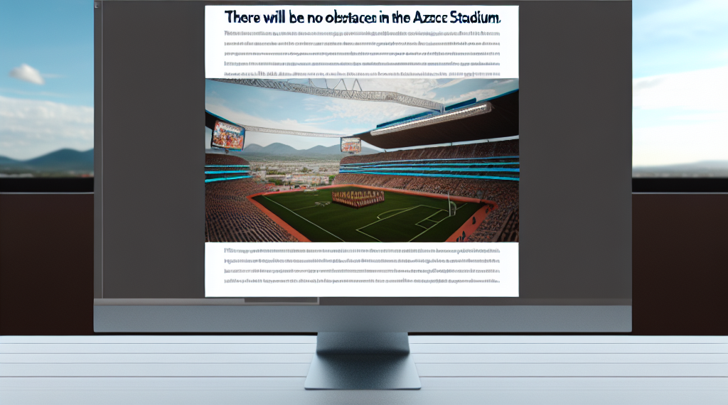 'No habrá contratiempos con el Estadio Azteca'